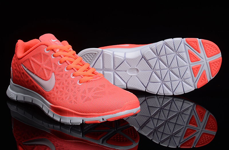 Hot Nike Free5.0 Women Shoes Salmon/White